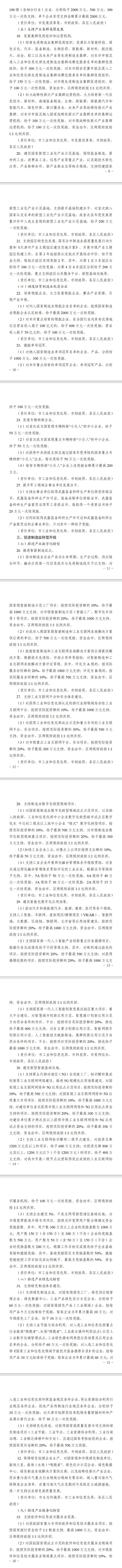 《天津市推动制造业高质量发展若干政策措施实施细则(征求意见稿)》公开征求意见