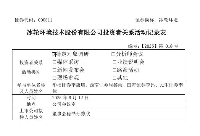 冰轮环境：截至2024年末，共授权专利96项