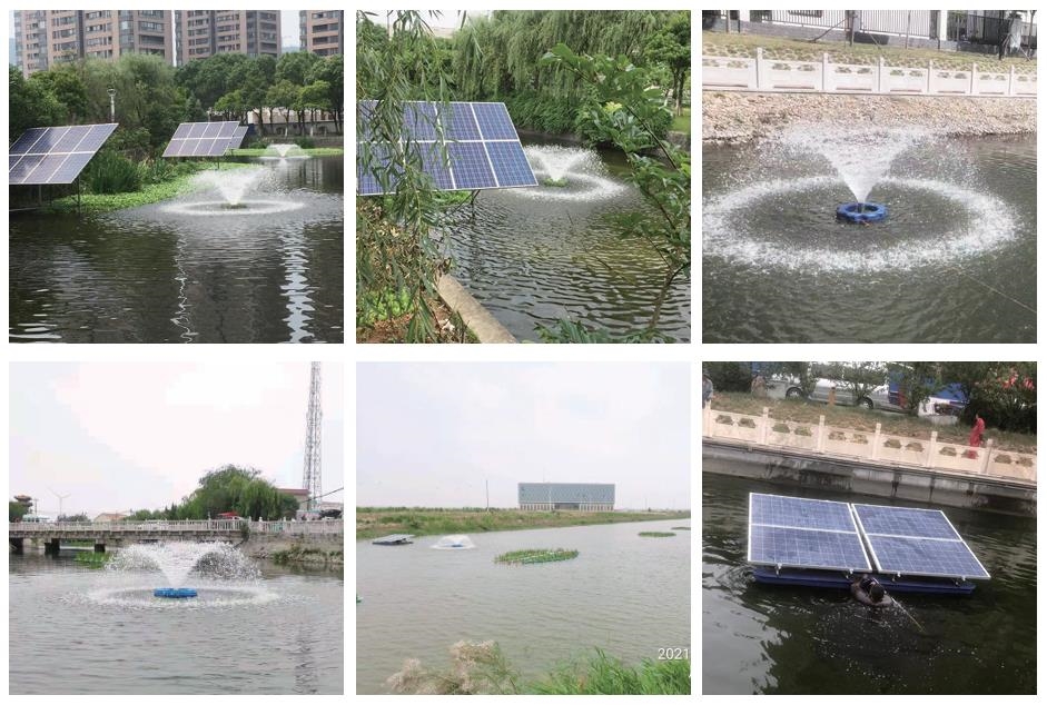 水体黑臭总反复?治理成本高?兰江泵业太阳能曝气系列,高效破解河湖增氧难题