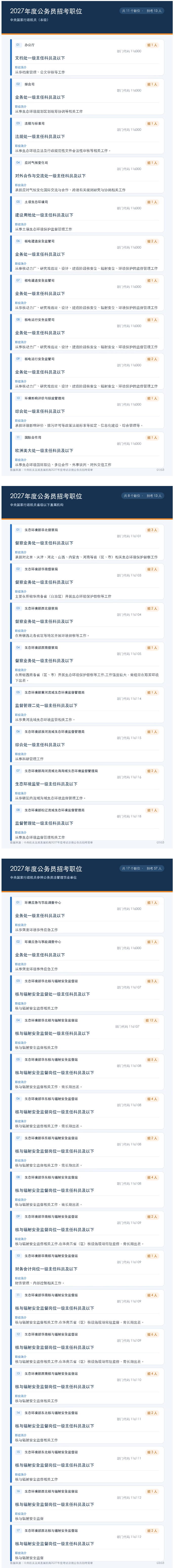 国考来了!欢迎报考生态环境部